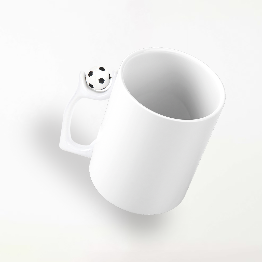 Personalised Mug with Football Handle